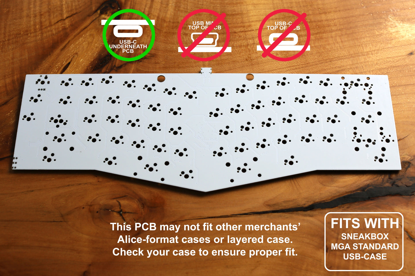 Sneakbox Alice Hotswap PCBs for Layered Cases