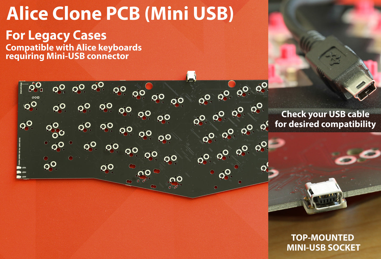 Sneakbox Alice Hotswap PCBs for Layered Cases